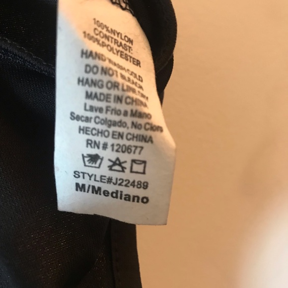 Black nylon body suit - Picture 3 of 3